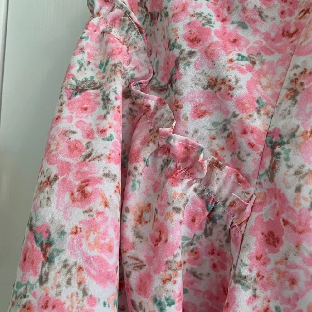 Chic Soul Long Sleeve 3X floral print blouse - Picture 6 of 13